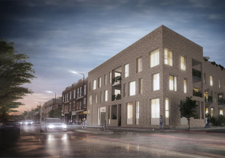 Projet de multilogement contemporain à Montréal